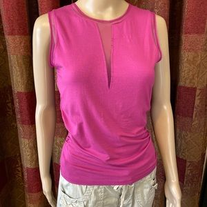 Kenneth Cole hot pink cami tee size small